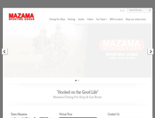 Tablet Screenshot of mazamasportinggoods.com